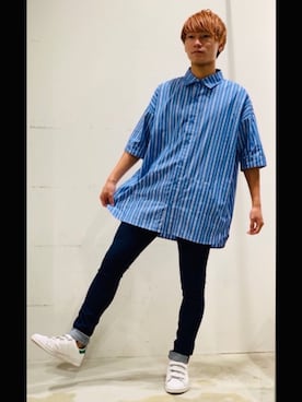 「stan smith」｜YUKIさん（メンズ・168cm）の夏コーディネート