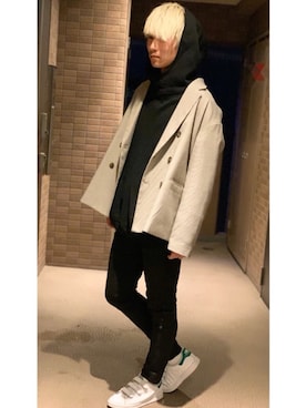 「stan smith」｜YUKIさん（メンズ・168cm）の冬コーディネート