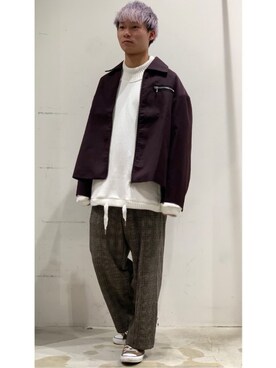 「DOOPZ（ドープス）のアイテム（ブルゾン）」を使った、YUKIさん（メンズ・168cm）の冬コーディネート