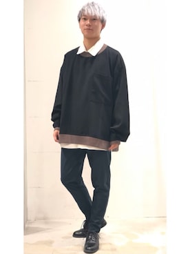 「CASPER JOHN（キャスパージョン）のアイテム（シューズ）」を使った、YUKIさん（メンズ・168cm）の冬コーディネート