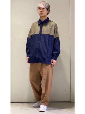 「FRED PERRY（フレッドペリー）のアイテム（シューズ）」を使った、YUKIさん（メンズ・168cm）の冬コーディネート
