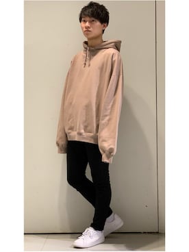 「DOOPZ（ドープス）のアイテム（パンツ）」を使った、YUKIさん（メンズ・168cm）の春コーディネート