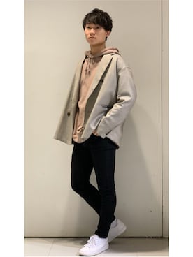 「DOOPZ（ドープス）のアイテム」を使った、YUKIさん（メンズ・168cm）の春コーディネート