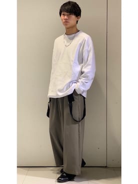 「CASPER JOHN（キャスパージョン）のアイテム（ドレスシューズ）」を使った、YUKIさん（メンズ・168cm）の春コーディネート