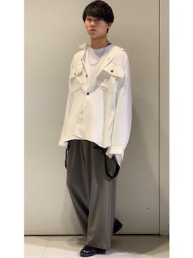ドレープシャツ のメンズ人気ファッションコーディネート Wear
