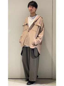 「CASPER JOHN（キャスパージョン）のアイテム（シューズ）」を使った、YUKIさん（メンズ・168cm）の春コーディネート