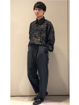 「CASPER JOHN（キャスパージョン）のアイテム（シューズ）」を使った、YUKIさん（メンズ・168cm）の春コーディネート