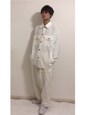 「FRED PERRY（フレッドペリー）のアイテム（シューズ）」を使った、YUKIさん（メンズ・168cm）の春コーディネート