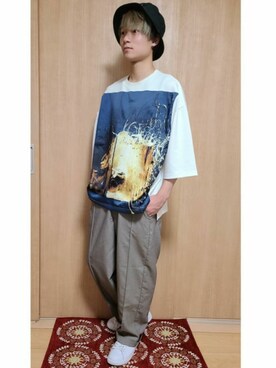 「FRED PERRY（フレッドペリー）のアイテム（シューズ）」を使った、YUKIさん（メンズ・168cm）の春コーディネート