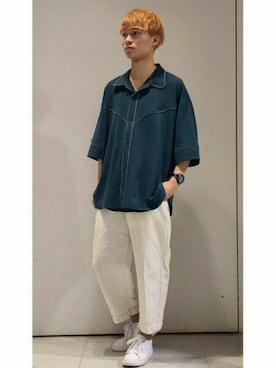 「My/kan（マイカン）のアイテム」を使った、YUKIさん（メンズ・168cm）の夏コーディネート