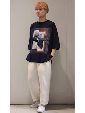 「My/kan（マイカン）のアイテム」を使った、YUKIさん（メンズ・168cm）の夏コーディネート