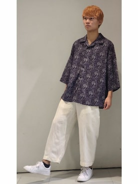 「My/kan（マイカン）のアイテム」を使った、YUKIさん（メンズ・168cm）の夏コーディネート