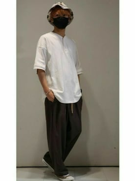 「CASPER JOHN（キャスパージョン）のアイテム（その他）」を使った、YUKIさん（メンズ・168cm）の夏コーディネート