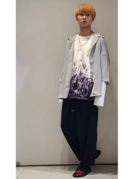 「CASPER JOHN（キャスパージョン）のアイテム（シューズ）」を使った、YUKIさん（メンズ・168cm）の夏コーディネート