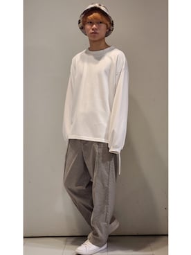「STUSSY（ステューシー）のアイテム」を使った、YUKIさん（メンズ・168cm）の夏コーディネート