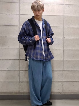 「CASPER JOHN（キャスパージョン）のアイテム（スウェット）」を使った、YUKIさん（メンズ・168cm）の冬コーディネート