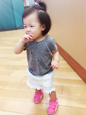 「vieso（ヴィエソ）のアイテム」を使った、Mia👧🇹🇼さん（キッズ・80cm）の秋コーディネート