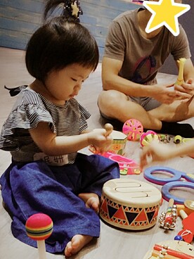 「no brand（ノーブランド）のアイテム（その他トップス）」を使った、Mia👧🇹🇼さん（キッズ・80cm）の秋コーディネート