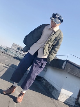 「NOのアイテム（その他）」を使った、HU-Dachaoさん（レディース・158cm）の冬コーディネート