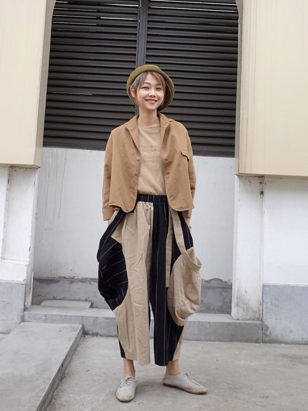 「Tシャツ」｜「NOのアイテム（その他、その他）」を使った、HU-Dachaoさん（レディース・158cm）の夏コーディネートの1枚目の写真
