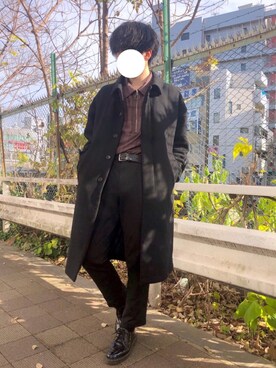 ほうじ茶さん（メンズ・173cm）の冬コーディネート