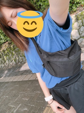 「ショーパン×スニーカー」｜神奈さん（レディース・153cm）の夏コーディネート