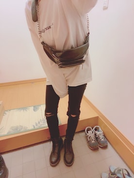 「RELAX（リラックス）のアイテム」を使った、神奈さん（レディース・153cm）の秋コーディネート