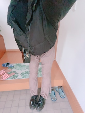 「fifth（フィフス）の中綿ショートダウンコート（ダウンジャケット/コート）」を使った、神奈さん（レディース・153cm）の冬コーディネート