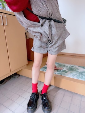 「SpRay（スプレイ）のアイテム（セットアップ）」を使った、神奈さん（レディース・153cm）の冬コーディネート