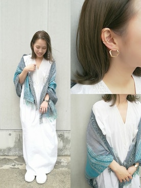 「アイテム（イヤリング（片耳用））」を使った、Jouete_nakamuraさん（レディース・157cm）の春コーディネート