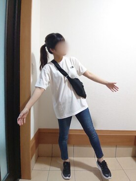 「ザノースフェイス」｜ちぃさん（レディース・156cm）の夏コーディネート