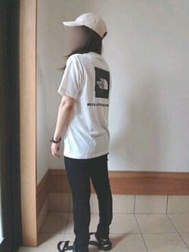「ザノースフェイス」｜ちぃさん（レディース・156cm）の夏コーディネート