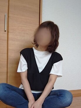 「アイテム（福袋/福箱、ブラック系）」を使った、ちぃさん（レディース・156cm）の夏コーディネート