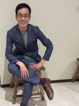 「旭川」｜たにさん（メンズ・175cm）の春コーディネート