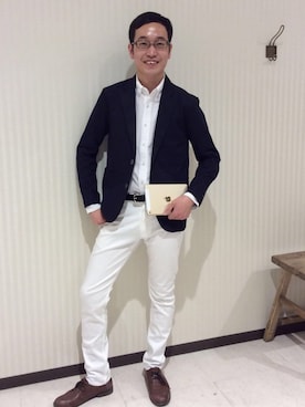 「旭川」｜たにさん（メンズ・175cm）の春コーディネート