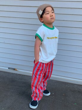 「アイテム（その他トップス）」を使った、haruton111さん（キッズ・100cm）の夏コーディネート