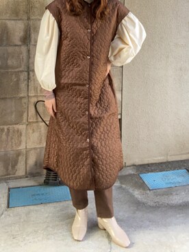 「eimy_ootd」｜「アイテム（ジャケット/アウター）」を使った、ymm15さん（レディース・169cm）の冬コーディネート