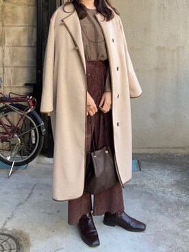 「eimy_ootd」｜「アイテム（ジャケット/アウター）」を使った、ymm15さん（レディース・169cm）の冬コーディネート
