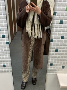 「eimy_ootd」｜「アイテム（ジャケット/アウター）」を使った、ymm15さん（レディース・169cm）の冬コーディネート
