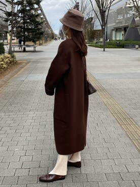 「eimy_ootd」｜「アイテム（ジャケット/アウター）」を使った、ymm15さん（レディース・169cm）の冬コーディネート