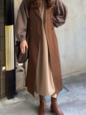 「eimy_ootd」｜「アイテム（ジャケット/アウター）」を使った、ymm15さん（レディース・169cm）の冬コーディネート