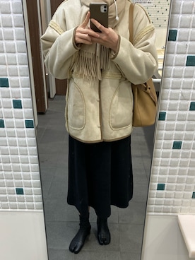 「eimy_ootd」｜「アイテム（ジャケット/アウター）」を使った、ymm15さん（レディース・169cm）の冬コーディネート