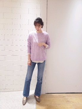 「SHENERY（シーナリー）のアイテム（チョーカー）」を使った、HATORIさん（レディース・177cm）の秋コーディネート