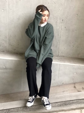 「COQULE（コクレ）のアイテム」を使った、MOMOさん（レディース・157cm）の秋コーディネート