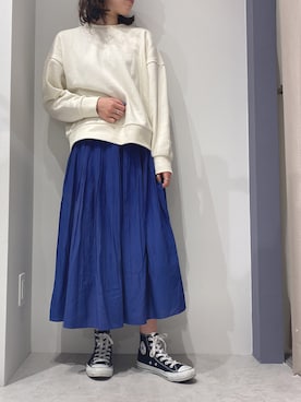 「AMERICAN HOLIC」｜「アイテム（スウェット）」を使った、yuki☺︎さん（レディース・165cm）の春コーディネート