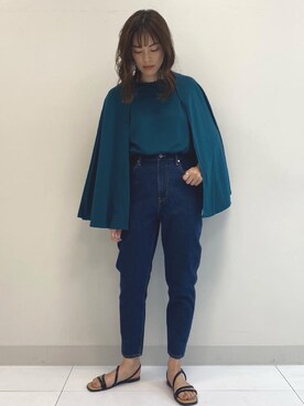 「マムジーンズ」｜yuki☺︎さん（レディース・165cm）の夏コーディネート