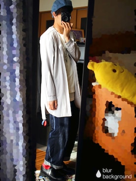 「JUNRED（ジュンレッド）のアイテム（ハンチング/ベレー帽）」を使った、ｱﾒﾐﾔさん（メンズ・170cm）の春コーディネート