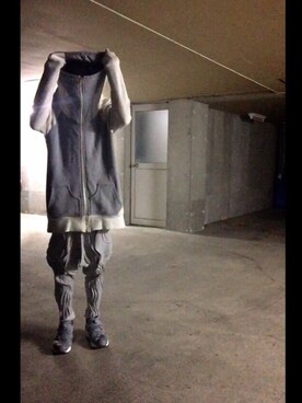 「hatra（ハトラ）のアイテム（パンツ）」を使った、ばけものさん（メンズ・168cm）の秋コーディネート