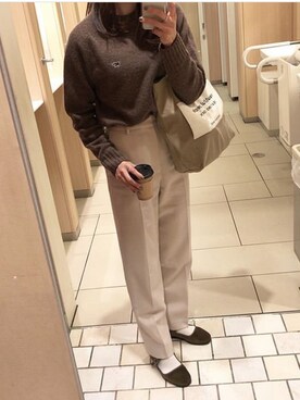 「カンフーシューズ」｜anriさん（レディース・160cm）の冬コーディネート