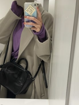 「plage（プラージュ）のリラックストレンチコート◆（その他アウター、グレー系）」を使った、anriさん（レディース・160cm）の冬コーディネート